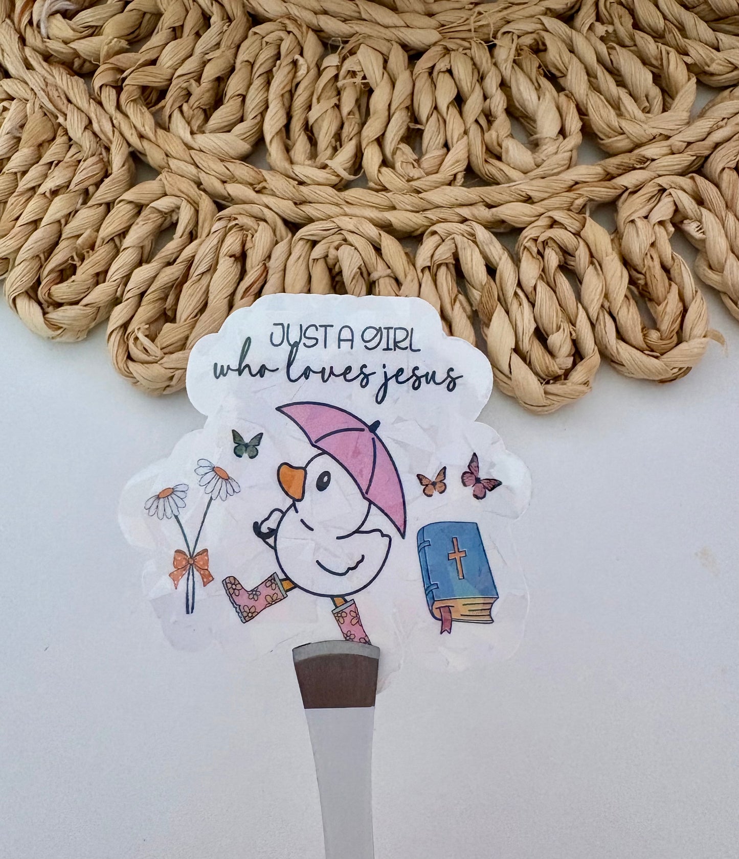 Just A Girl Who Loves Jesus Sticker