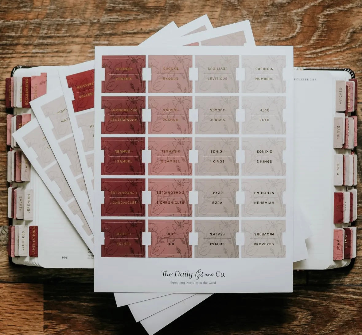 Rose Floral Bible Tabs