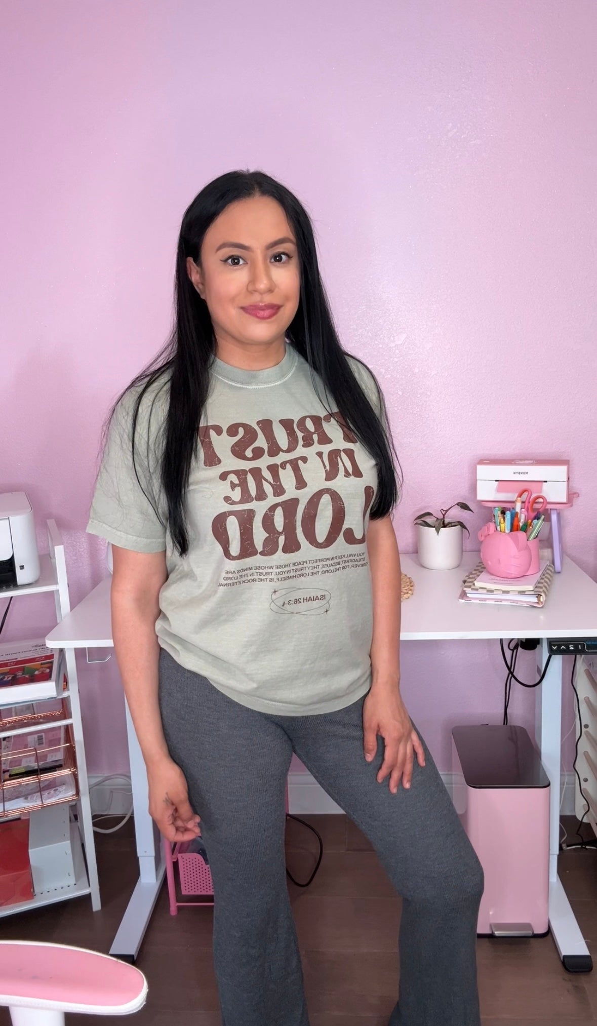 Christian Faith T-Shirt | Trust in the Lord Isaiah 26:3-4 Inspirational Tee