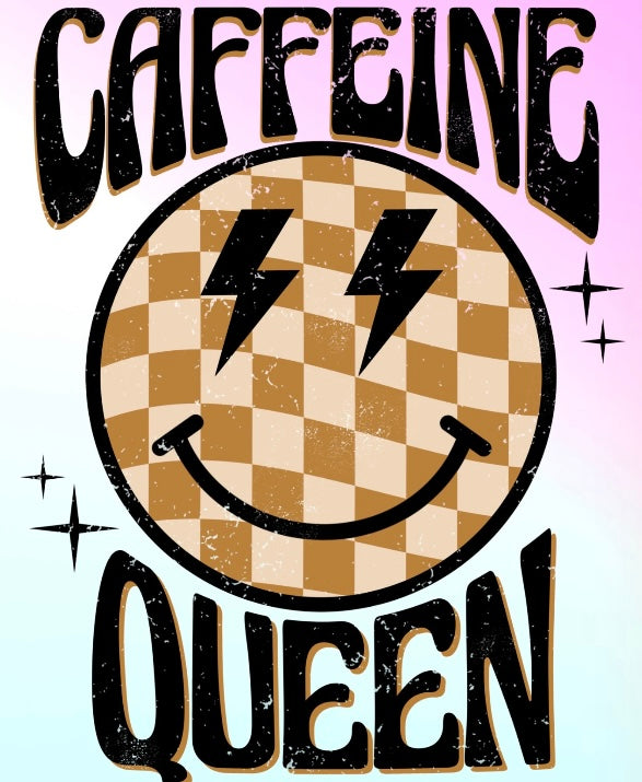 Caffeine Queen T-shirt| Coffee lover T-shirt