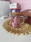 Bows Glass Mug| Coquette Glass mug| Valentines Glass mug|Bows Cup| Glass cup for her| Gift for Valentine’s Day