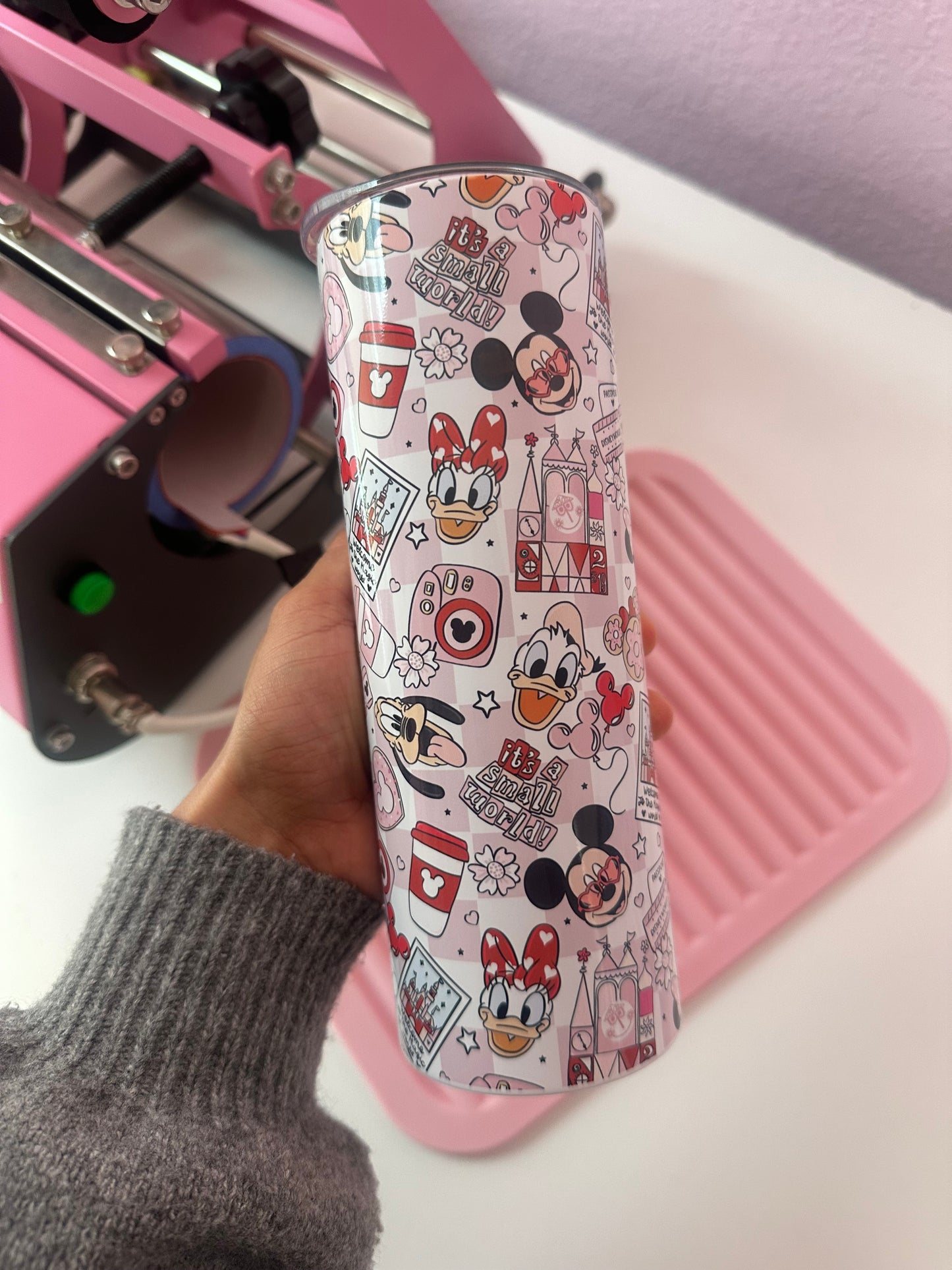 Valentine’s Mouse 20oz Tumbler, Romantic Gift for Disney Lovers, Insulated Tumbler