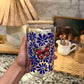 Butterly Talavera Glass Cup