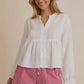 Sweet Peony Button Top