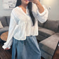 Sweet Peony Button Top