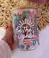 Be the light Mathew 5:14 Glass Cup /  Coffee Cup / Gifts for Her / Iced Coffee Cup / Christian Gifts