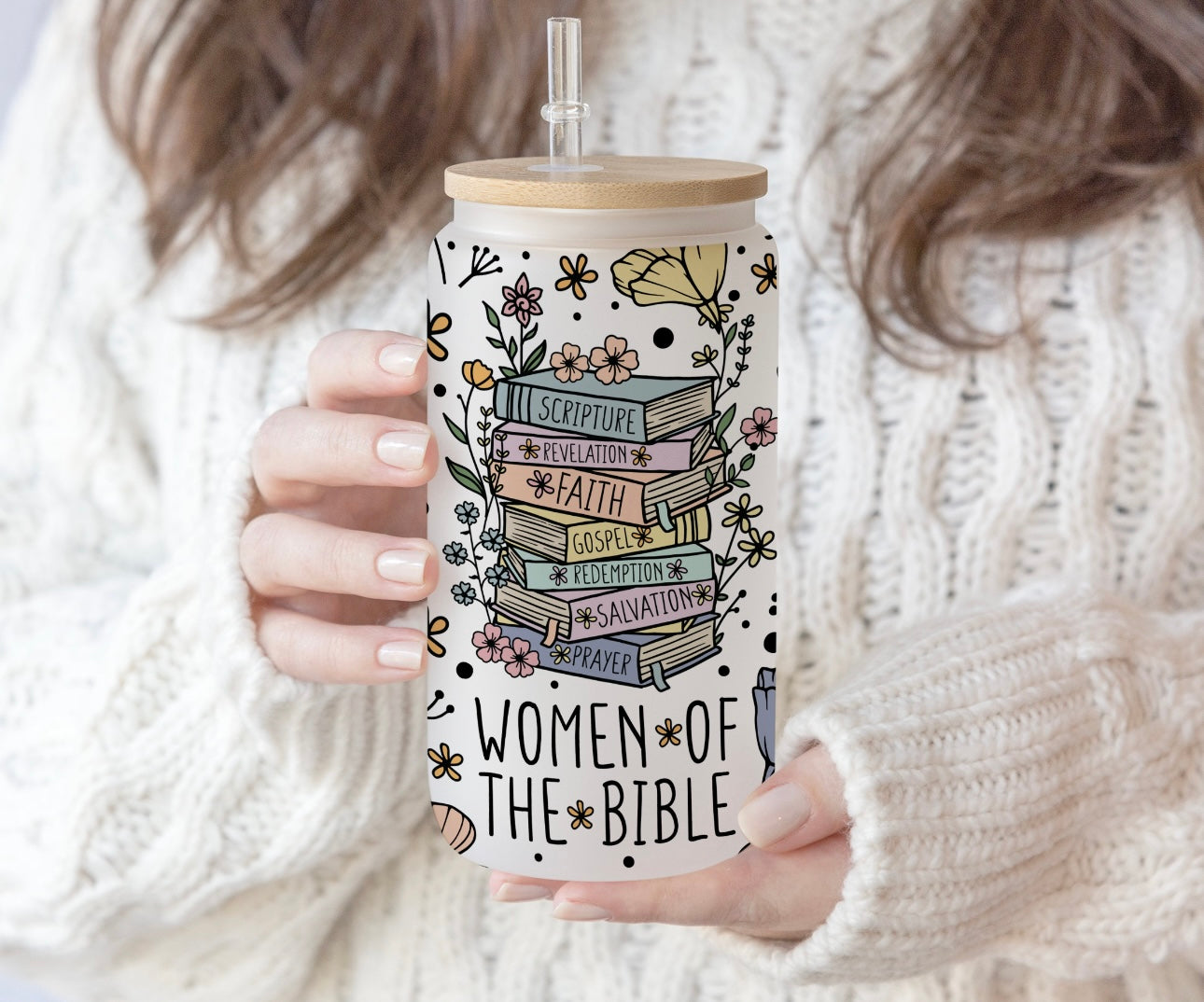 Women of the Bible Glass Cup | Christian Merch