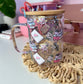 Floral Book Lover Glass Cup / Books and Coffee Cup / Gifts for Her / Book Lover Gifts / Iced Coffee Cup / Book Gifts description