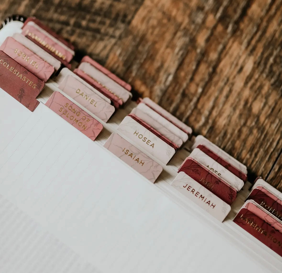 Rose Floral Bible Tabs