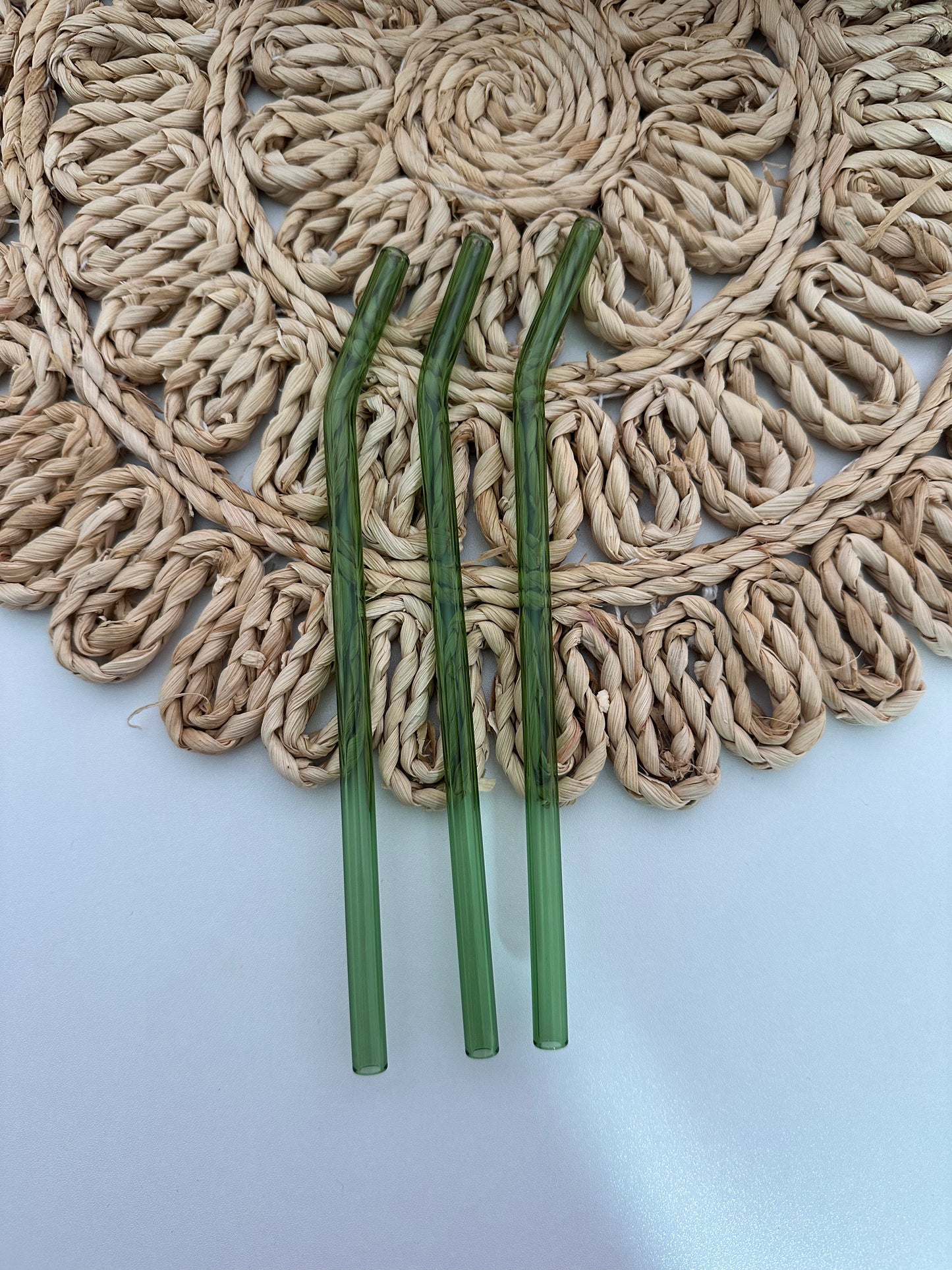 Glass Straw | Glass Bent Straw for 16oz Glass Can Cup | Glass Straw for Iced Coffee | Reusable Straw | Colorful Glass Straws