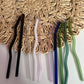 Glass Straw | Glass Bent Straw for 16oz Glass Can Cup | Glass Straw for Iced Coffee | Reusable Straw | Colorful Glass Straws