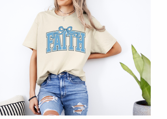 Faith T-shirt, Christian T-shirt, Coquette T-shirt